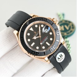 Yacht-Master 126655 40mm RG/RU Black/Dot ARF VR3235(Tungsten Heavy Version)