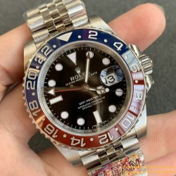 GMT II 126710 Pepsi Jub 40mm SS/SS Black Clean V3 DD3285 Super Clone