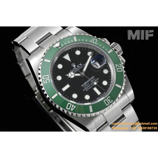 Submariner 126610LV 41MM 904L SS/SS Green Bezel MIF VR3235