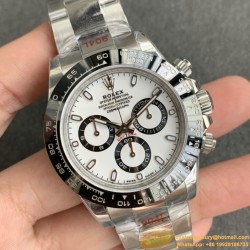 Daytona 126500 40mm SS/SS White Dial NOOB SH4130 Super Clone
