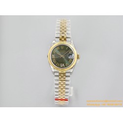 Datejust 31mm 278273 YG/SS Green/Rmn EWF MY8215