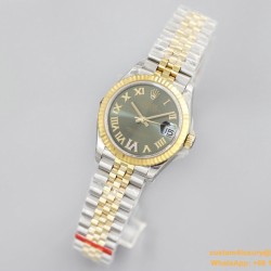 Datejust 31mm 278273 YG/SS Green/Rmn EWF MY8215