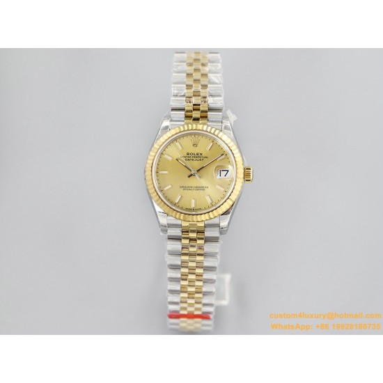 Datejust 278273 31mm Jub YG/SS Yellow Gold Dial EWF A2824