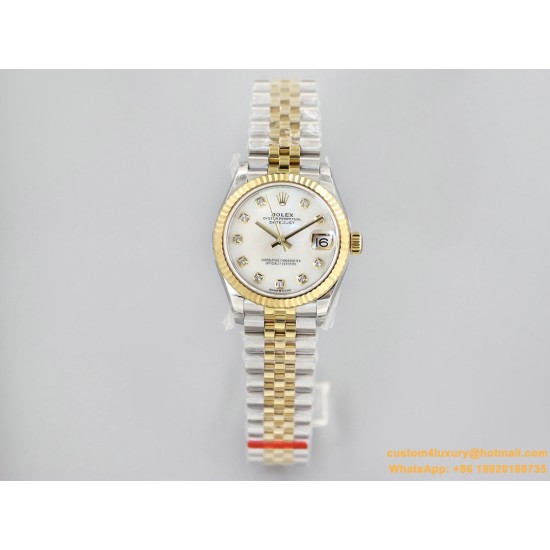 Datejust 31mm 278273 YG/SS Silver/Dia EWF MY8215