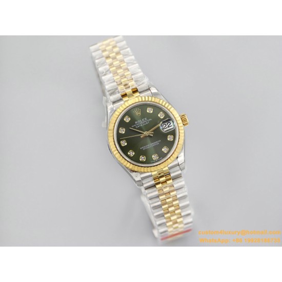 Datejust 178313 31mm Jub YG/SS Green/Dia EWF A2824