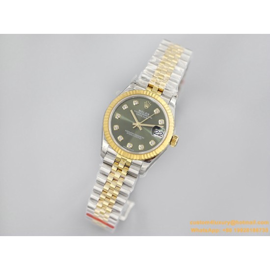 Datejust 178313 31mm Jub YG/SS Green/Dia EWF A2824