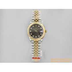 Datejust 178313 31mm Jub YG/SS Black/Dia EWF A2824