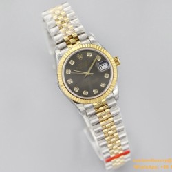 Datejust 178313 31mm Jub YG/SS Black/Dia EWF A2824