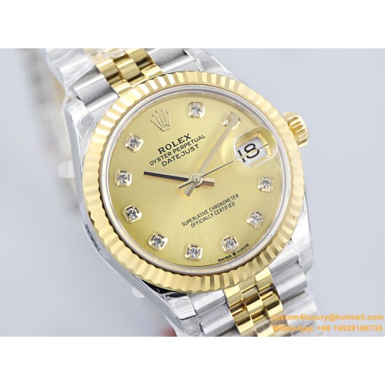 Datejust 31mm 278273 YG/SS Gold/Dia EWF MY8215