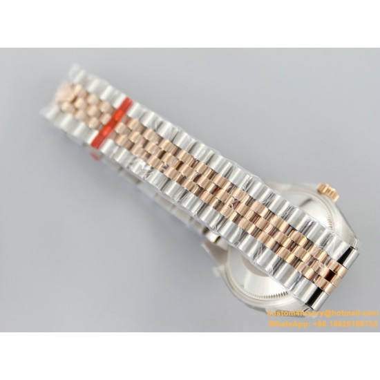 Datejust Ladies 31mm Jubilee RG/SS Black/Rmn EWF A2671