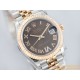 Datejust Ladies 31mm Jubilee RG/SS Brown/Rmn EWF A2671