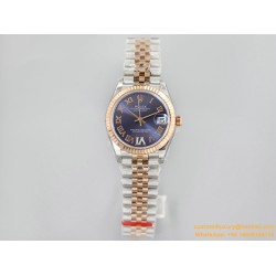 Datejust Ladies 31mm Jubilee RG/SS Blue/Rmn EWF A2671