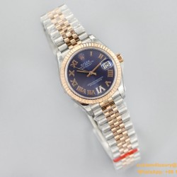 Datejust Ladies 31mm Jubilee RG/SS Blue/Rmn EWF A2671