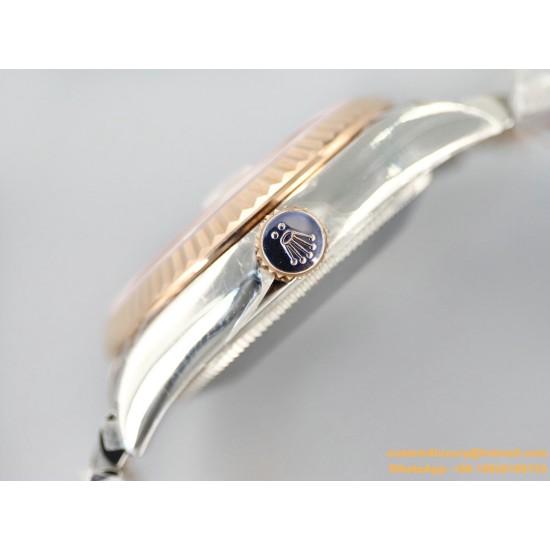 Datejust Ladies 31mm Jubilee RG/SS Blue/Rmn EWF A2671