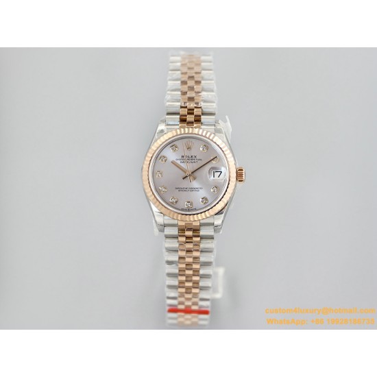 Datejust Ladies 31mm Jubilee RG/SS GREY Dial EWF A2671