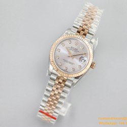 Datejust Ladies 31mm Jubilee RG/SS GREY Dial EWF A2671