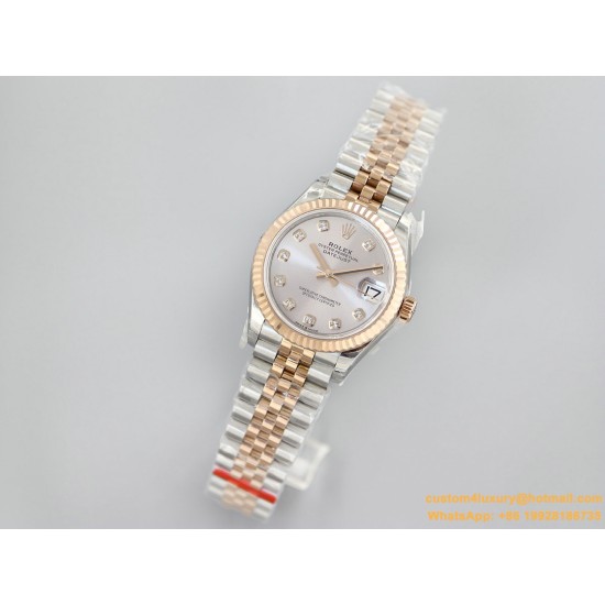 Datejust Ladies 31mm Jubilee RG/SS GREY Dial EWF A2671