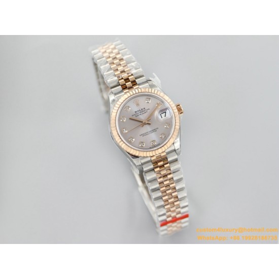 Datejust Ladies 31mm Jubilee RG/SS GREY Dial EWF A2671