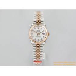 Datejust 278271 31mm Jub RG/SS  White/Dial EWF A2824