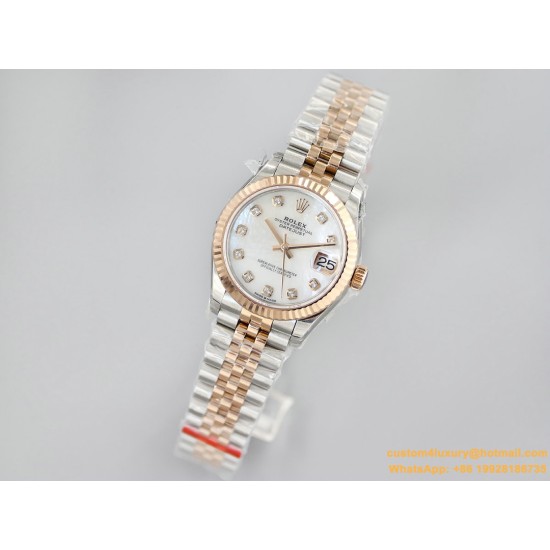 Datejust 278271 31mm Jub RG/SS  White/Dial EWF A2824