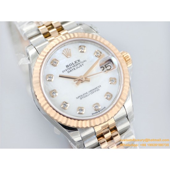 Datejust 278271 31mm Jub RG/SS  White/Dial EWF A2824