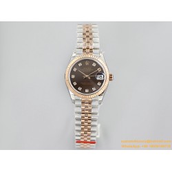 Datejust 278271 31mm Jub RG/SS Brown/Dia EWF A2824