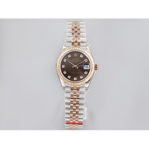 Datejust 278271 31mm Jub RG/SS Brown/Dia EWF A2824