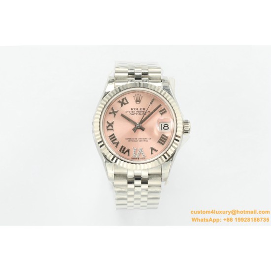 Datejust 278274 31mm Jub SS/SS Pink/Rmn EWF A2824