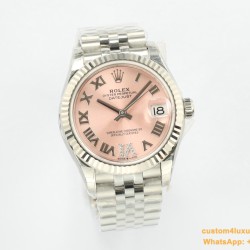 Datejust 278274 31mm Jub SS/SS Pink/Rmn EWF A2824