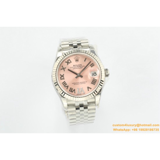 Datejust 278274 31mm Jub SS/SS Pink/Rmn EWF A2824