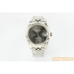 Datejust ladies 31mm SS/SS Grey/Rmn EWF A2671