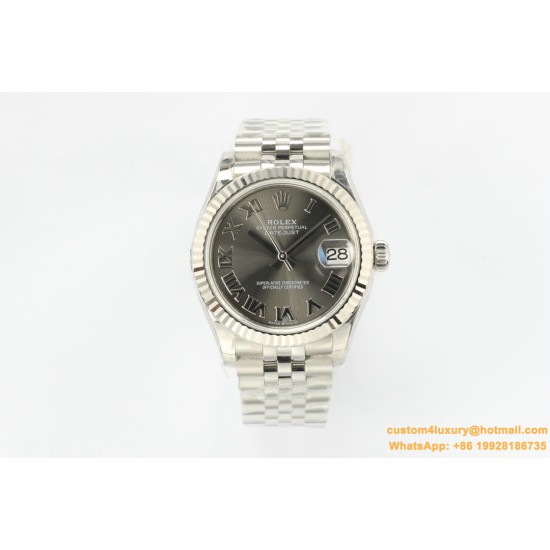 Datejust ladies 31mm SS/SS Grey/Rmn EWF A2671