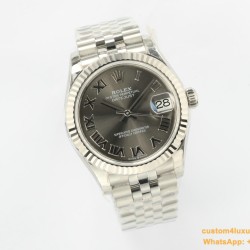 Datejust ladies 31mm SS/SS Grey/Rmn EWF A2671
