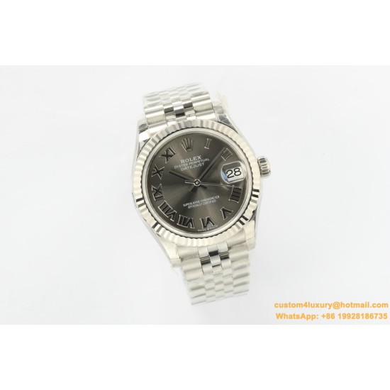 Datejust ladies 31mm SS/SS Grey/Rmn EWF A2671