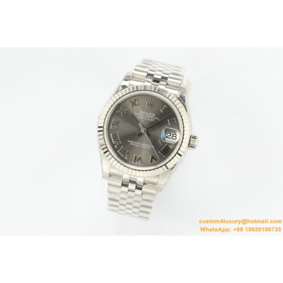 Datejust ladies 31mm SS/SS Grey/Rmn EWF A2671