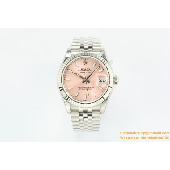 Datejust 278274 31mm Jub SS/SS Pink/Stk EWF A2236