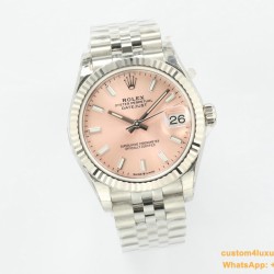 Datejust 278274 31mm Jub SS/SS Pink/Stk EWF A2236