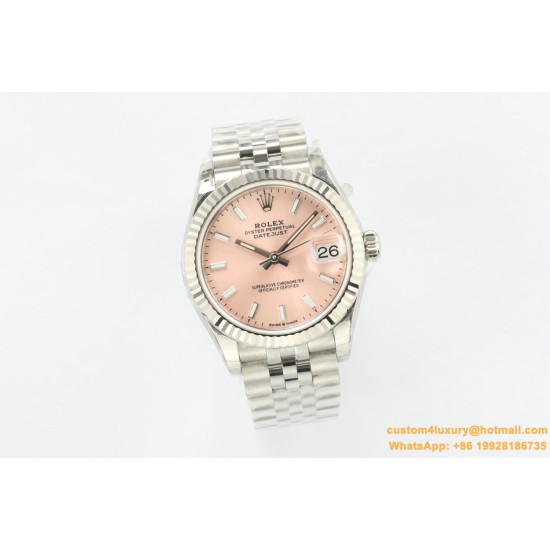 Datejust 278274 31mm Jub SS/SS Pink/Stk EWF A2236