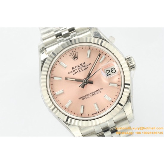 Datejust 278274 31mm Jub SS/SS Pink/Stk EWF A2236