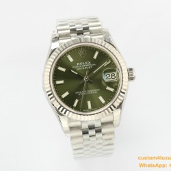 Datejust 278274 31mm Jub SS/SS Green/Stk EWF A2824