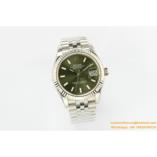 Datejust 278274 31mm Jub SS/SS Green/Stk EWF A2824