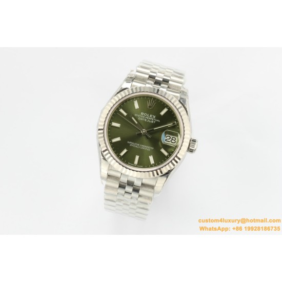 Datejust 278274 31mm Jub SS/SS Green/Stk EWF A2824