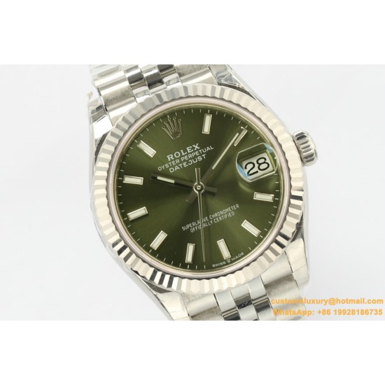 Datejust 278274 31mm Jub SS/SS Green/Stk EWF A2824