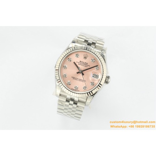 Datejust 278274 31mm Jub SS/SS Pink/Dia EWF A2824
