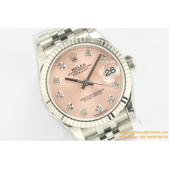 Datejust 278274 31mm Jub SS/SS Pink/Dia EWF A2824