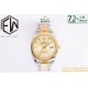Datejust 126233 36mm Oys YG/SS Gold/STK Textured Dial EWF VR3235