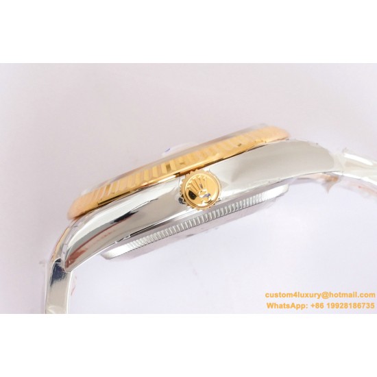 Datejust 126233 36mm Oys YG/SS Gold/STK Textured Dial EWF VR3235