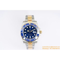 Submariner 116613LB 40mm 904L YG/SS Blue Dial EWF VR3135