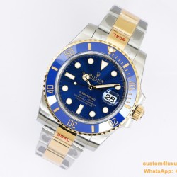Submariner 116613LB 40mm 904L YG/SS Blue Dial EWF VR3135