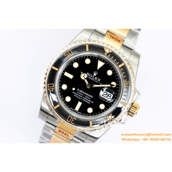Rolex - Submariner 126613LN 904L YG/SS Blk EWF Asian 3235
